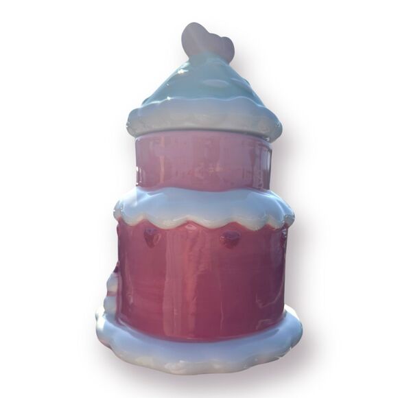 Hello Kitty and Friends Christmas Ceramic CookieJar Christmas House Cinammonroll - Picture 3 of 4